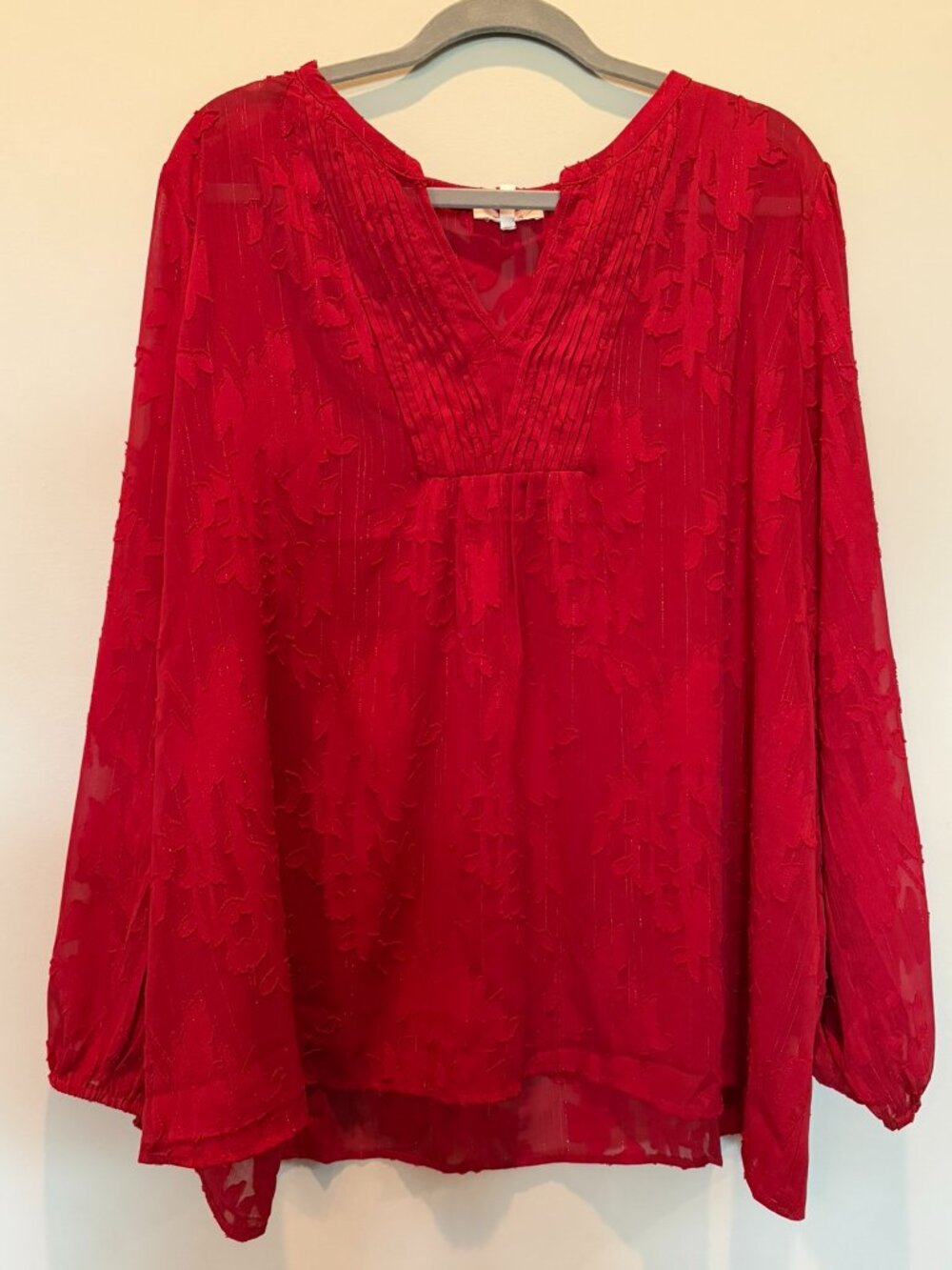 Maurices Blouse Red 3x